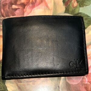 GK Classic Black Leather Card Holder